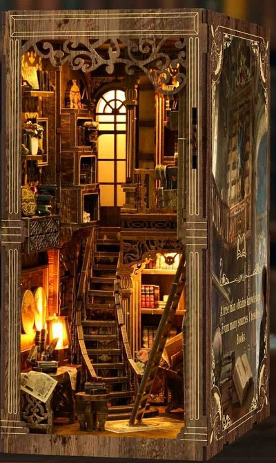 Букнук-румбокс DIY — зберіть свою мініатюрну книжкову кімнату. Харків - фото 6