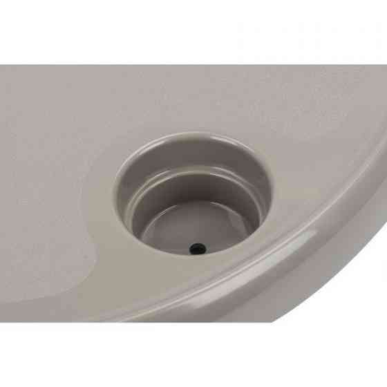 Набір круглий стіл зі стійкою 75201-04, колір сірий Київ