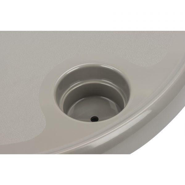 Набір круглий стіл зі стійкою 75201-04, колір сірий Черкаси - фото 2