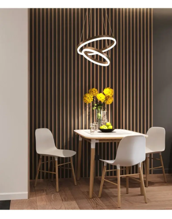 Світлодіодна люстра Олімпія PJ812 Coffee 80+100см Київ