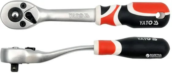 Тріскачка YATO 72 зубці 1/4" 155 мм (YT-0730) Коломия