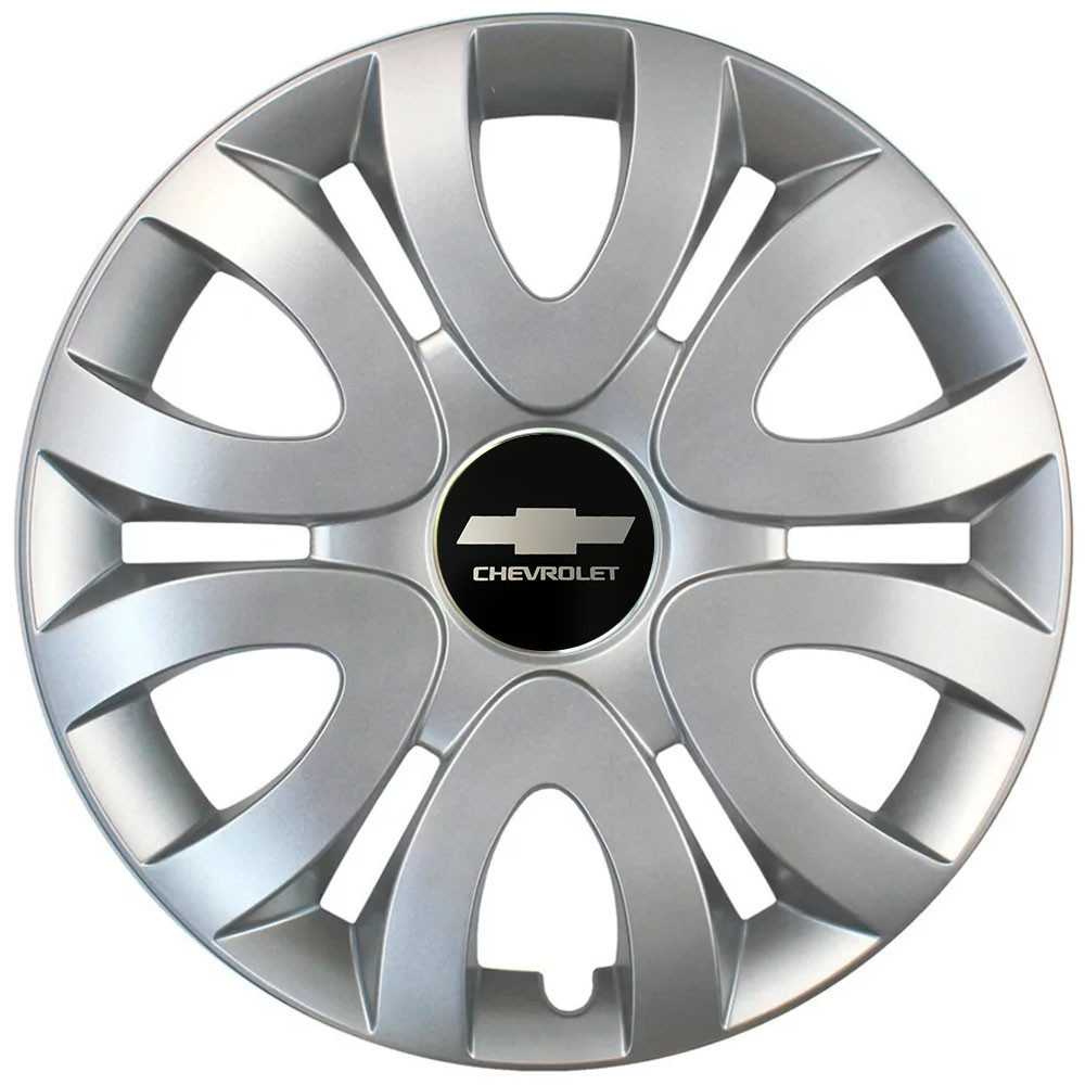 Автомобильные модельные колпаки R15 Chevrolet 330 4шт, SJS, серебряные Киев - изображение 1