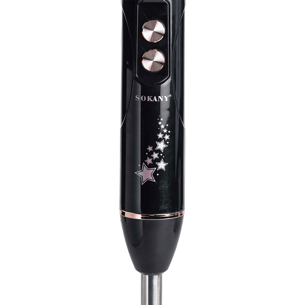 Блендер ручний занурювальний з насадками 4 в 1 600 Вт 2 чаші та вінчик Чорний Sokany SK-02012B Коломия - фото 2