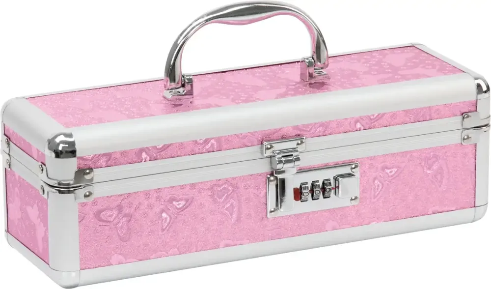 Кейс для зберігання секс-іграшок BMS Factory - The Toy Chest Lokable Vibrator Case Pink з кодовим за Львів - фото 2