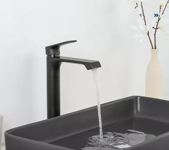 Смеситель для раковины высокий Frap F1071-26 черный Киев