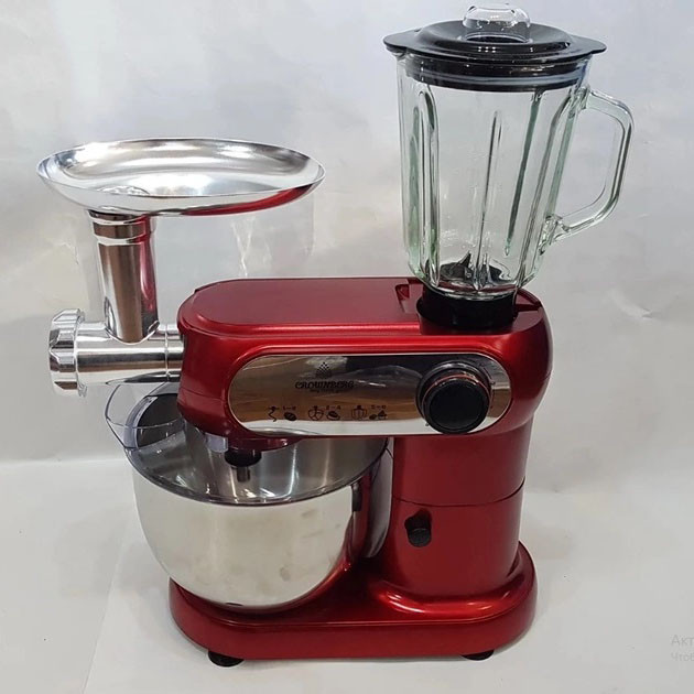 Кухонный помощник миксер тестомес планетарный Crownberg CB 3404, Мощный ручной миксер CA-46 Львов - изображение 19