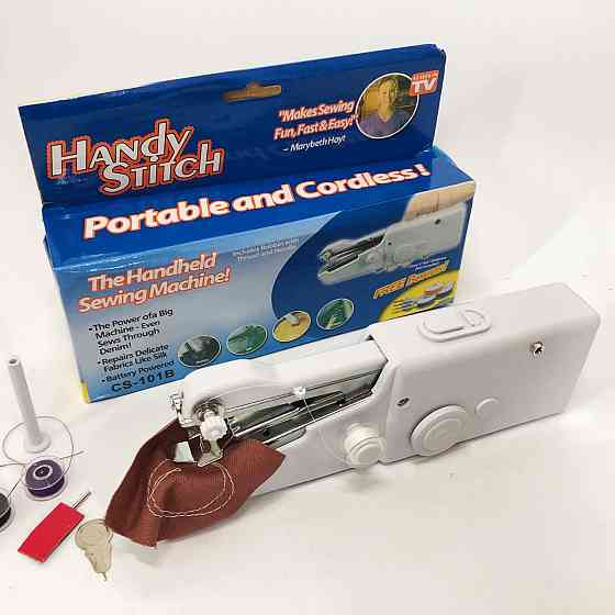 Портативна маленька міні-ручна швейна машина HANDY SWITCH CS-101B, Зручна ручна швейна машинка XM-11 Львів