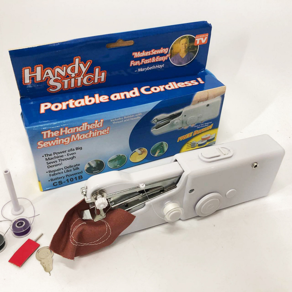 Портативна маленька міні-ручна швейна машина HANDY SWITCH CS-101B, Зручна ручна швейна машинка XM-11 Львів - фото 3