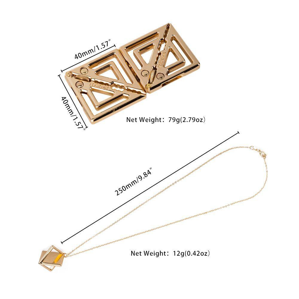Затискачі для сосків із легкою підвіскою LOCKINK Adjustable Nipple Clamps with Light Pendant - Golden Sex Aura Київ - фото 8