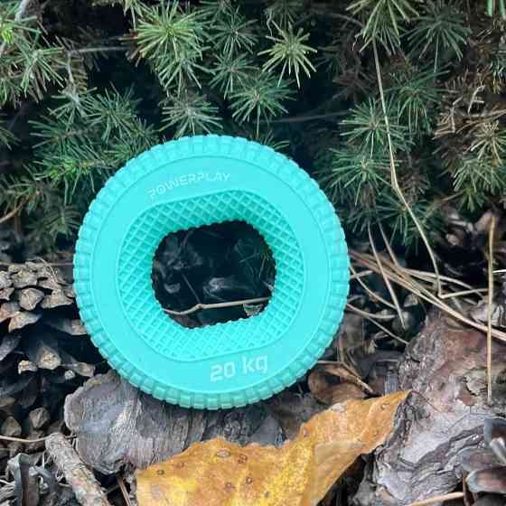 Эспандер кистевой силиконовый PowerPlay PP-4333 Hand Grip Medium 20 кг. Зеленый Киев