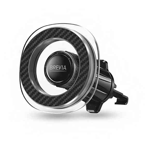 Тримач телефону автомобільний Brevia AirVent Ultra Сrystal MagRING на дефлектор, магнітний Magsafe Львів