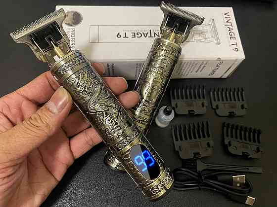 Триммер для стрижки волос окантовки бороды аккумулятор 800мАч USB AC Prof Vintage T9-02 Киев
