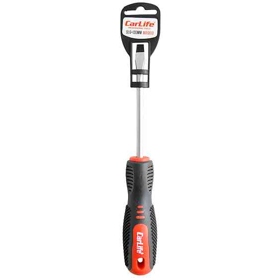 Викрутка Carlife шліцева SL6x100mm, Cr-V 6150 Київ