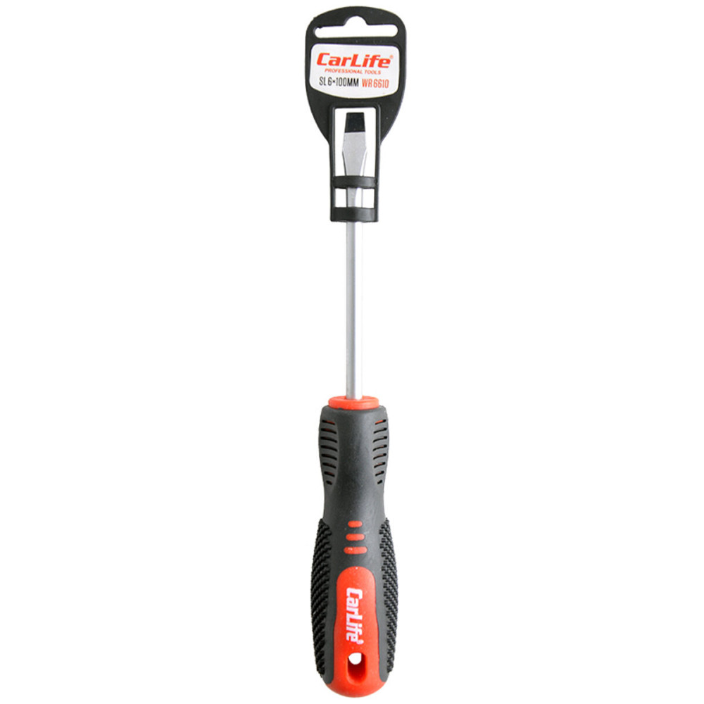 Викрутка Carlife шліцева SL6x100mm, Cr-V 6150 Київ - фото 1
