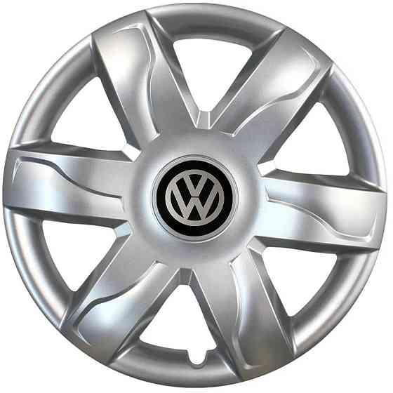 Автомобильные модельные колпаки R15 Volkswagen 318 4шт, SJS, серебряные Киев