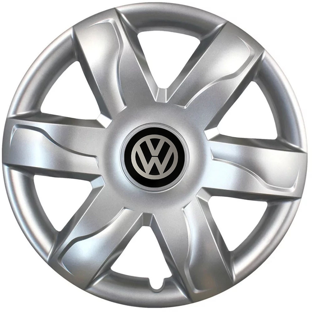 Автомобильные модельные колпаки R15 Volkswagen 318 4шт, SJS, серебряные Киев - изображение 1