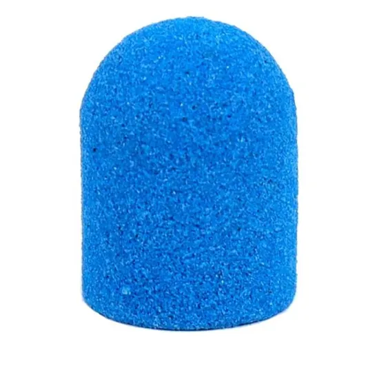 Колпачки педикюрные на пластиковой основе 150 гритт синий.1шт Киев