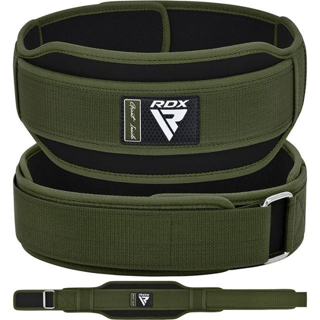 Пояс для важкої атлетики RDX RX5 Double Belt неопреновий Army Green M Каменское - изображение 2