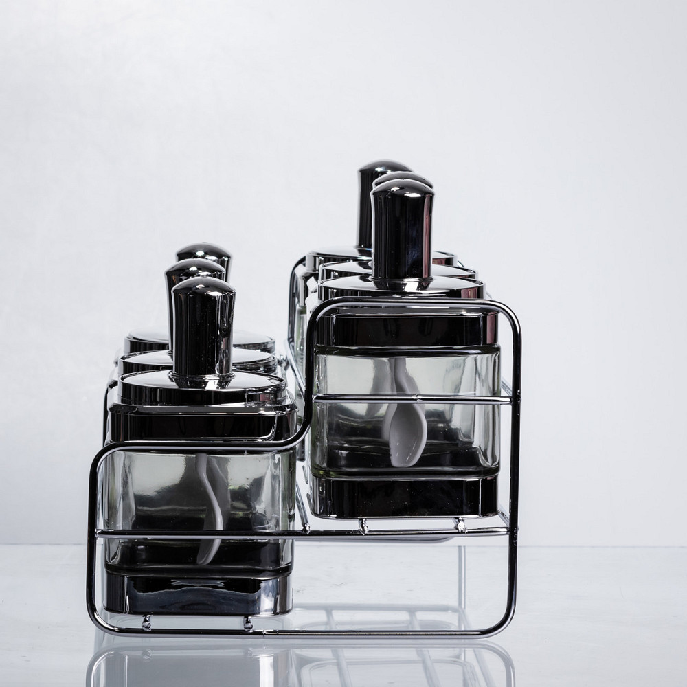 Набір банок для сипучих продуктів з ложкою 6 шт Київ - фото 2