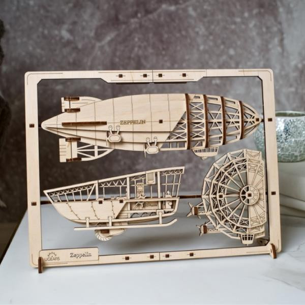 Дерев'яний механічний 3D конструктор Ugears Цепелін (70208) Харків - фото 17
