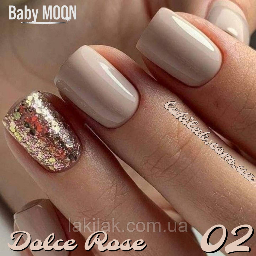 Гель-лак BABY MOON Dolce Rose №02 ніжний персик Крайола, 6 мл Херсон - фото 1