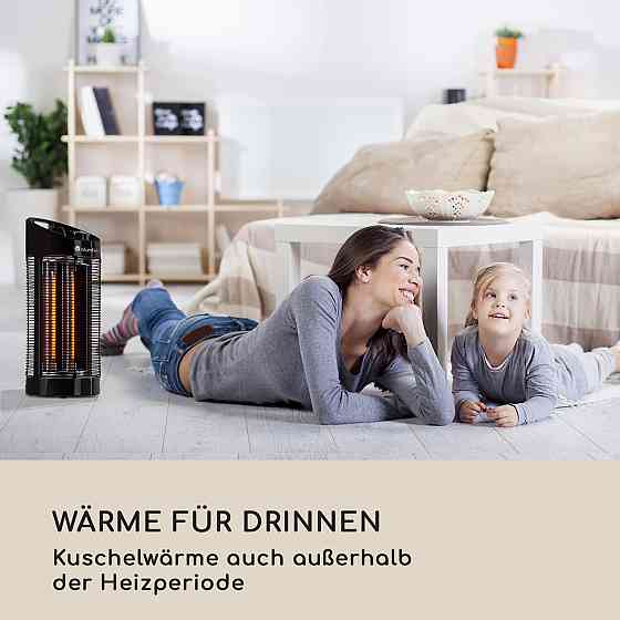 Нагрівач Heat Guru 360 1200/600 Вт 2 режими нагрівання IPX4 коливання 56 см (Німеччина, читати опис) Рівне