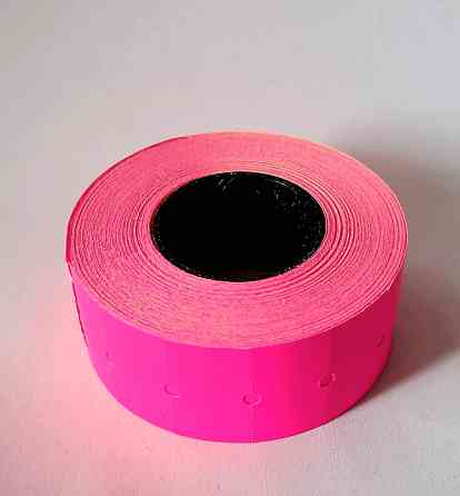 Этикетка (Ценники) под пистолет 21х12 мм малиновая, 1000 шт Павлоград