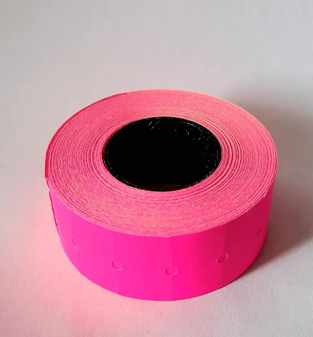 Этикетка (Ценники) под пистолет 21х12 мм малиновая, 1000 шт Павлоград - изображение 3