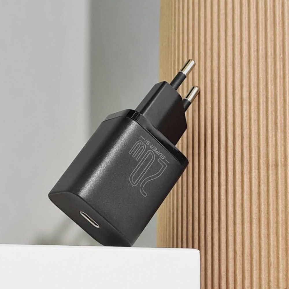 Сетевое зарядное устройство для Baseus Super Silicone PD Charger 20W Type-C белый Львов - изображение 3