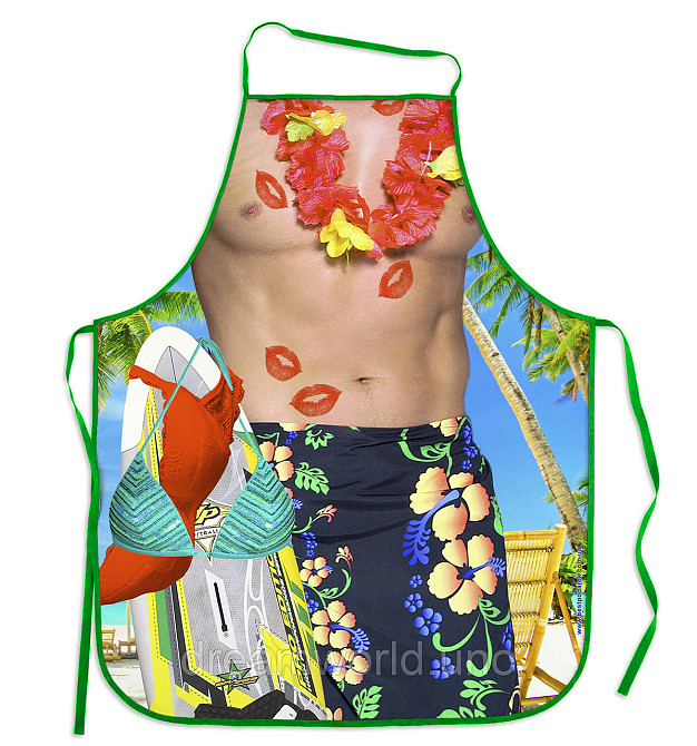 Прикольні фартухи Гавайський мачо Харків - фото 1
