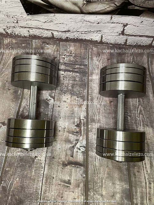 Набор 67 кг Штанга + Гантели металлические разборные 2 по 30 кг Гантели, гири, штанги и диски Киев - изображение 5