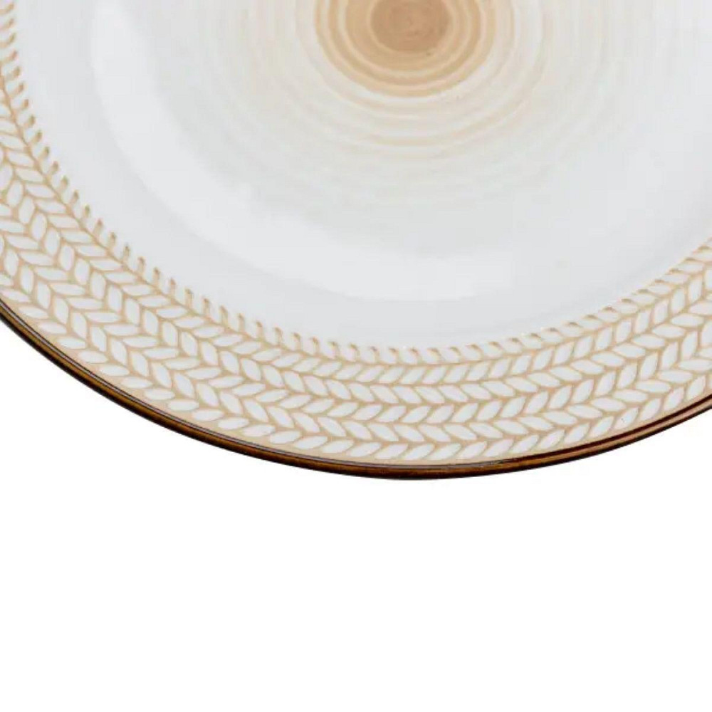 Тарілка сервірувальна 26 см плоска порцелянова HP23387 Київ - фото 3
