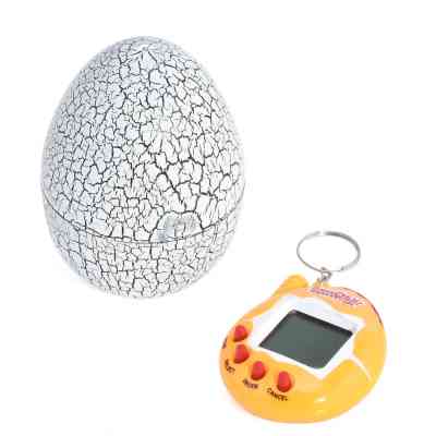 Інтерактивна іграшка UFT електронний вихованець Тамагочі в Яйці Динозавра Eggshell Game White (EggWhite) Вінниця