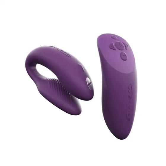 Смарт-вібратор для пар We-Vibe Chorus Purple, сенсорне керування вібраціями стисненням пульта Львів