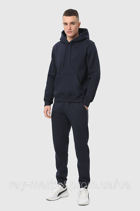 Костюм худі та штани Ray Basic чоловічий утеплений темно-синій (U0801M-Navy Blue) L Київ - фото 3