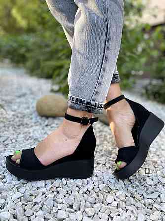 Olli Босоніжки жіночі OLLI Л-32-0013 чорні (літо, замша натуральна) (3755) Коломия