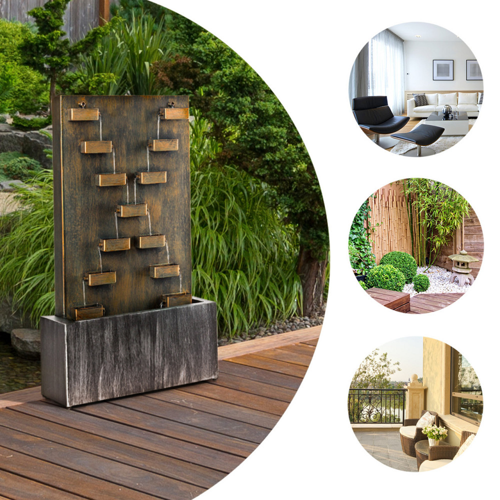 Садовий фонтан з переходом через річку в/на відкритому повітрі 6 Вт насос 10 м оцинкований кабель (Німеччина, Рівне - фото 3