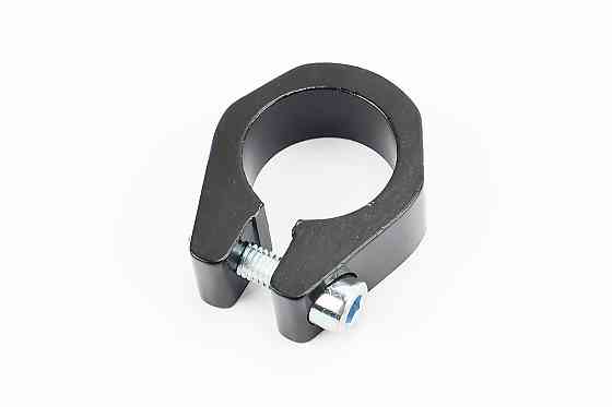Затискач (хомут) труби сидіння MTB 25,4мм, алюмінієвий, чорний Київ