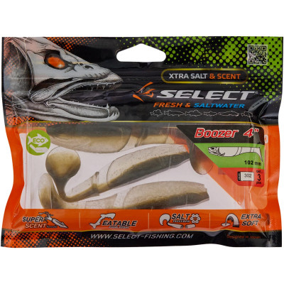 Силикон рыболовный Select Boozer 4" 302 (3 шт/уп) (1870.71.60) Винница - изображение 2