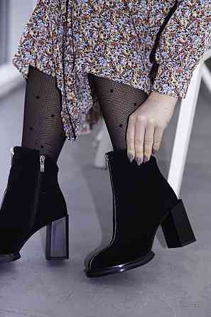 Черевики жіночі ARLEN чорні замша натуральна каблук 9см 37р (3042) Коломия