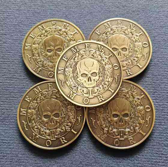 Монета Memento Mori, метал, пам'ятна сувенірна 27.6 г, 40 мм Київ