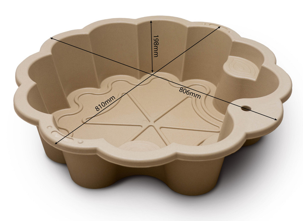ЭКО НОВИНКА детская песочница бассейн в форме цветка DOLONI бежевая (01234/02eco) Киев - изображение 3