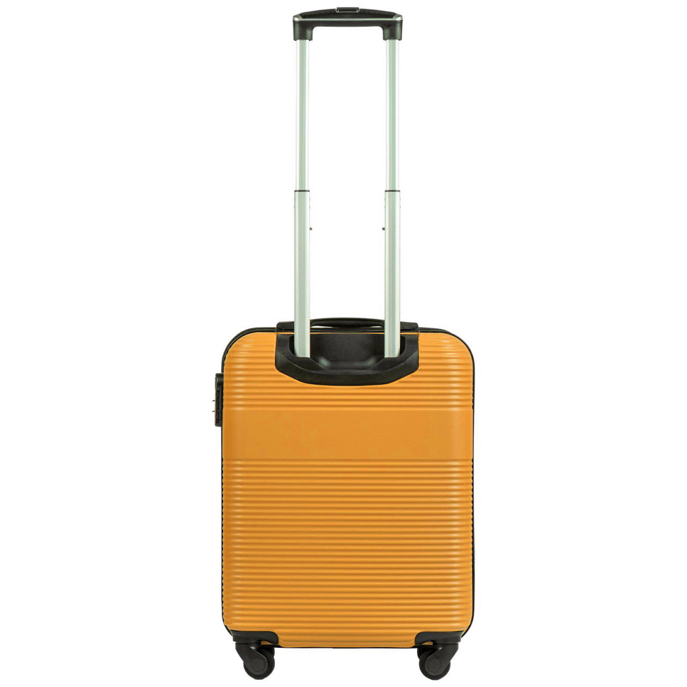 Валіза пластикова WINGS 5398 мікро 52 см жовта Київ - фото 3