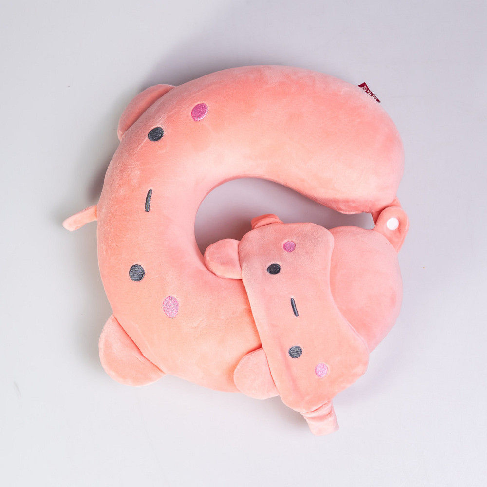 Набір для подорожей Bunny: подушка та маска для сну Київ - фото 2