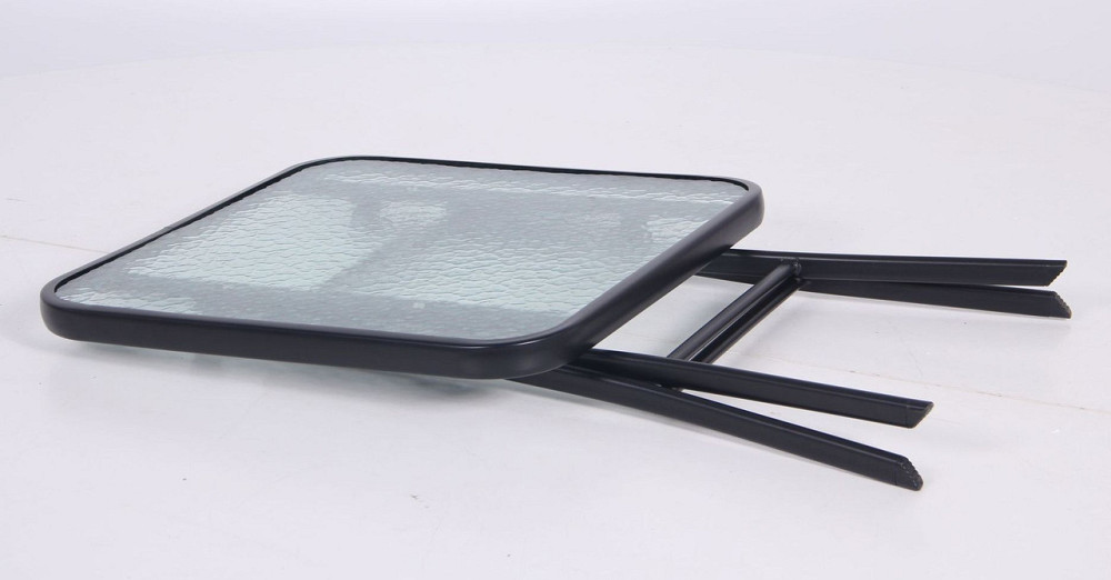 Садовий стіл складний Wave Скло Чорний Київ - фото 9