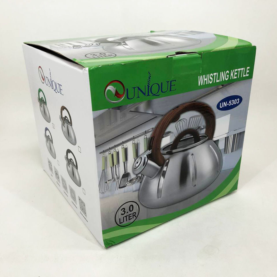 Чайник со свистком с удобной нейлоновой ручкой, Чайник для плиты со свистком для чая TW-12 Львов - изображение 7