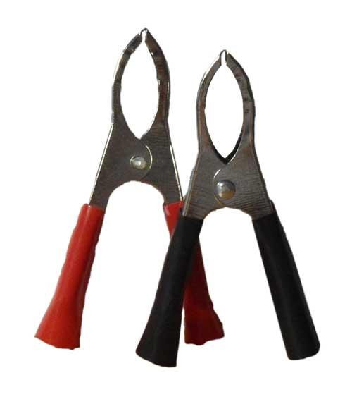 Крокодил 50А (пара) Зажим аккумуляторный 50А, длина 80мм, Полтава - изображение 1