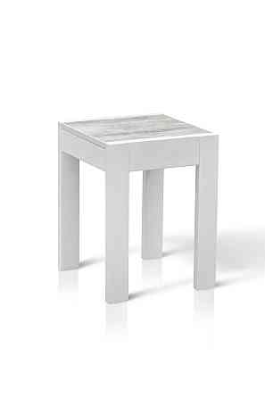 Табурет Слайдер, білий/урбан Київ