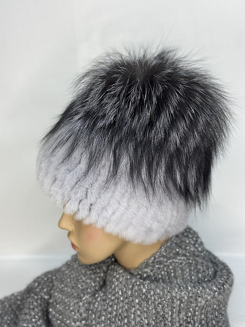 Шапка хутряна жіноча Ніка Світло-сірий Харків - фото 8
