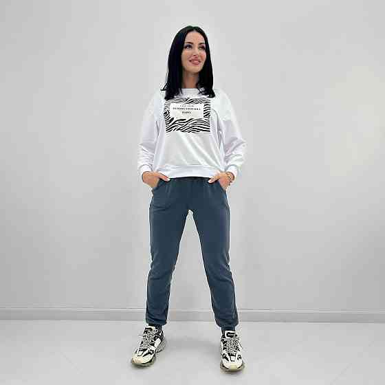 Трикотажный спортивный костюм с принтом Condor батал Киев